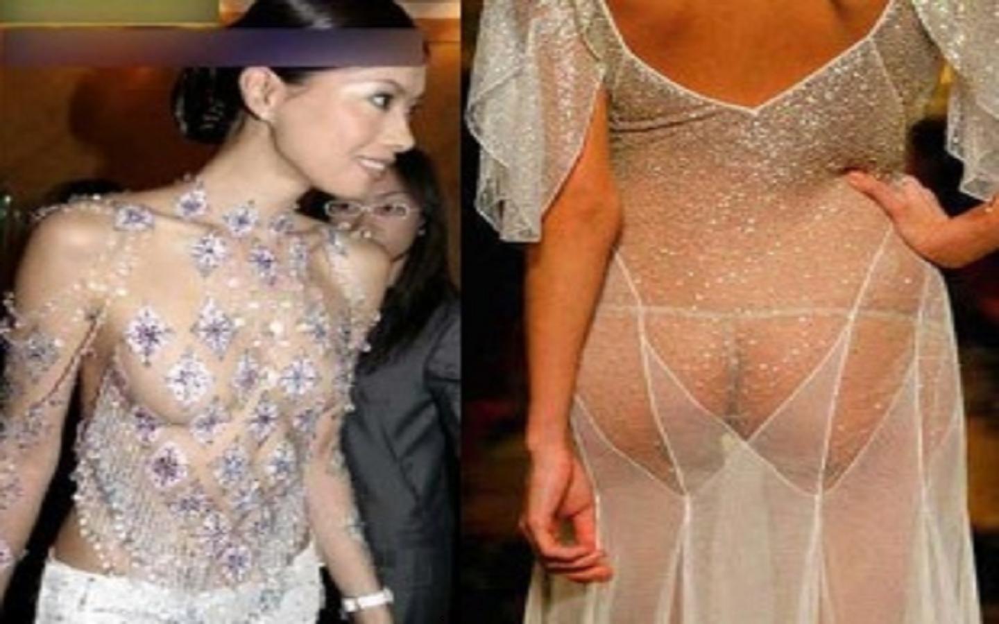 女星穿衣服的尺度太大了吧